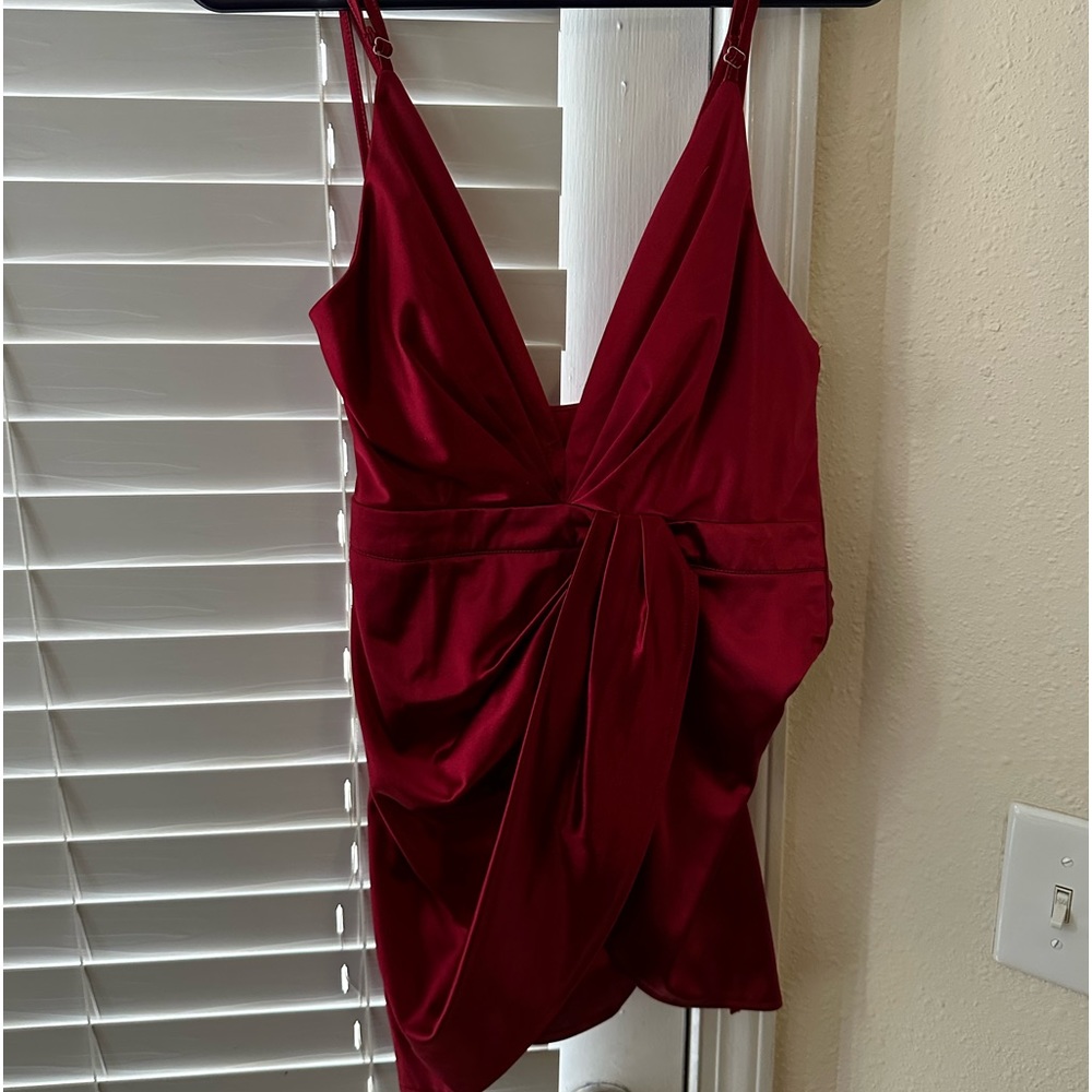 WINE RED ROMPER